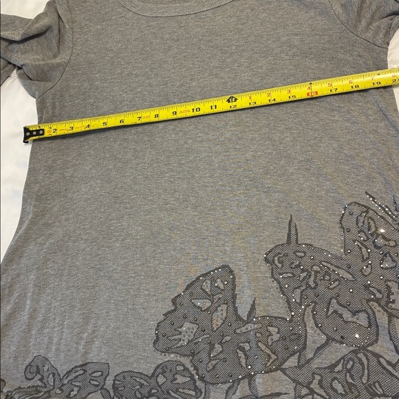 Gray Embellished Women's Top - Picture 5 of 6
